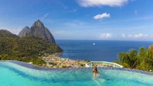 St. Lucia Citizenship by Investment passport poolside view St. Lucia Citizenship by Investment passport poolside view